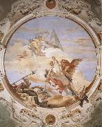 Giovanni Battista Tiepolo A Genius on Pegasus Banishing Time oil painting